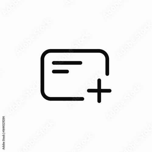 add card icon sign vector