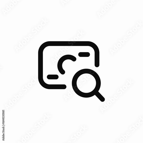 search card icon sign vector