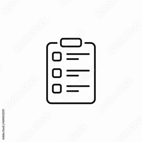 checklist board icon sign vector