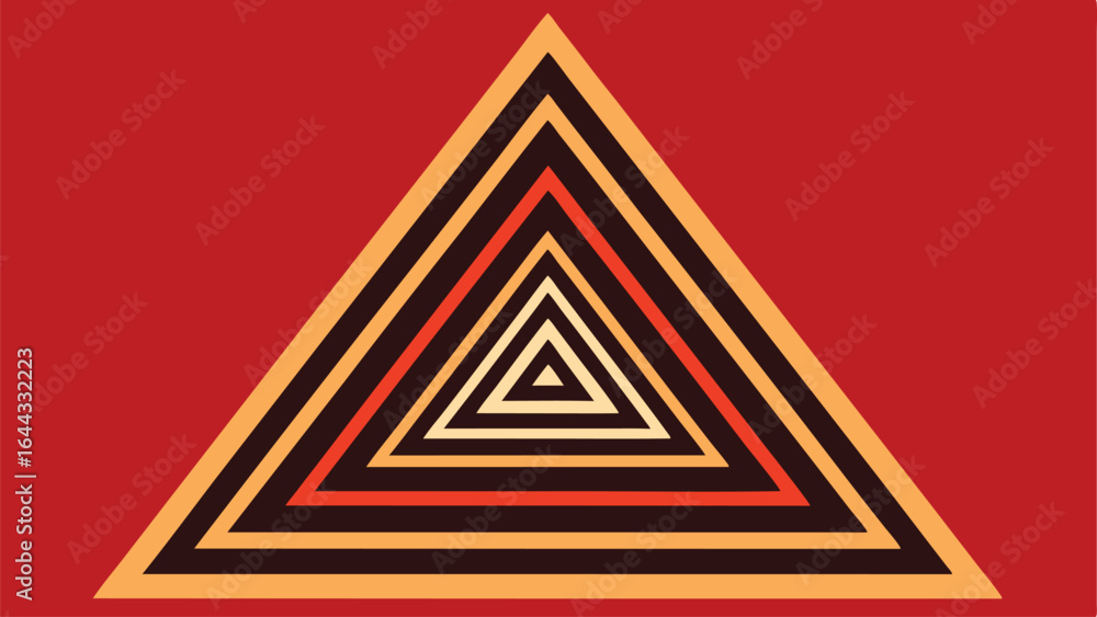 Abstract geometric triangle design in earthy tones suitable for various projects Abstract geometric triangle design in earthy tones suitable for various projects