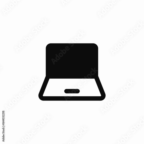 open laptop icon sign vector