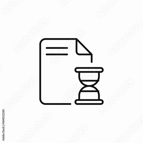 pending document icon sign vector