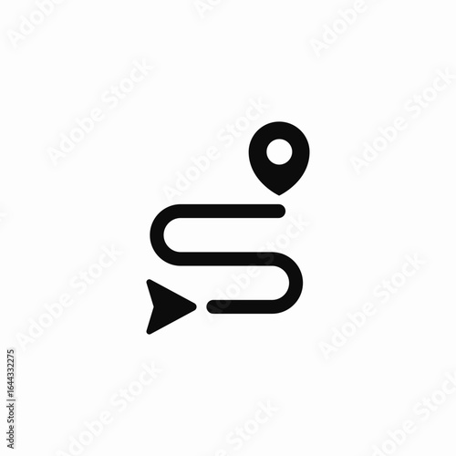 path marker icon sign vector