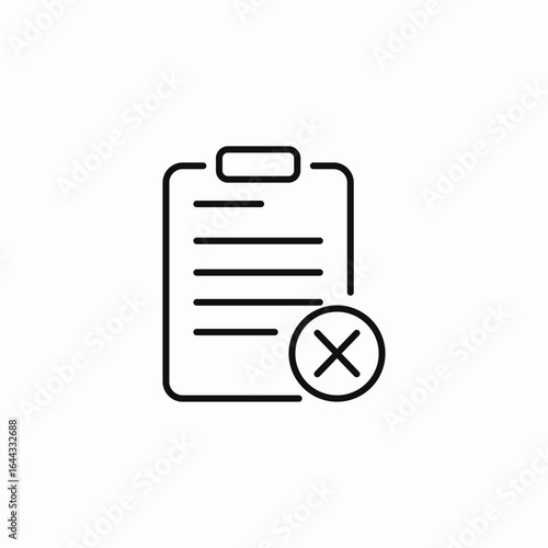 task failed icon sign vector