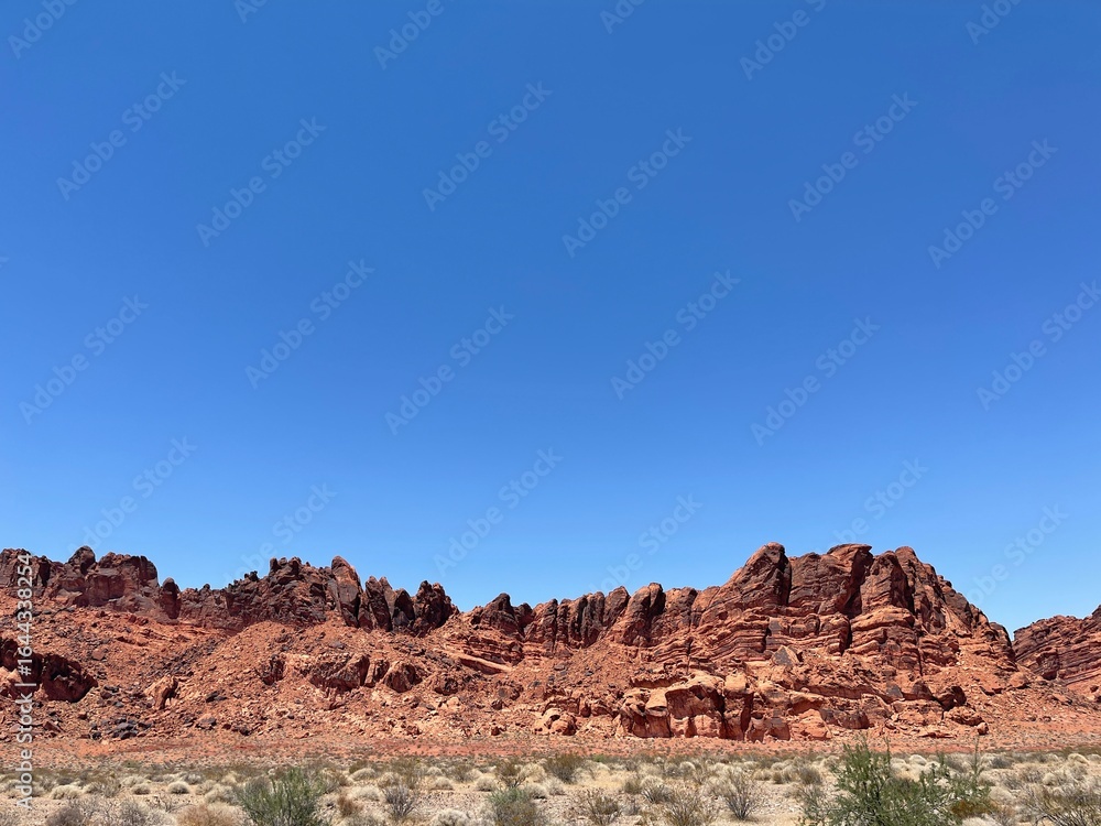 Fototapeta premium red rocks and blue sky