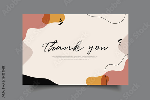 thank you card greetinhg vard template design