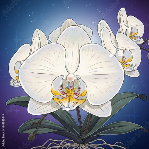 Sandalwood Flower Vector Illustration – Botanical, Isolated, Aroma Essence