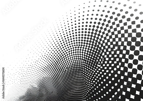 Abstract halftone wave design background