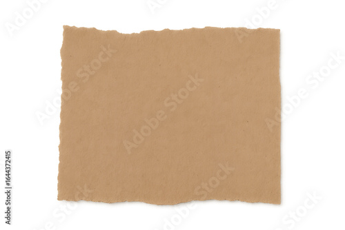 Wallpaper Mural Rectangular cardboard fragment featuring ragged edges, positioned against transparent backdrop, ideal for design composition Torontodigital.ca