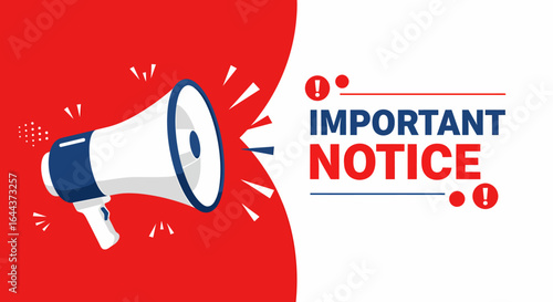 An urgent announcement is being made through a megaphone to inform everyone about crucial information regarding an important notice with vital updates and alerts