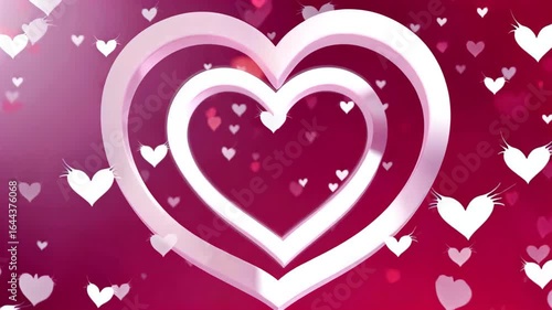 Love romantic background material Romantic love background animation