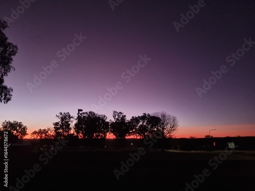 sunset over Burdekin Dam