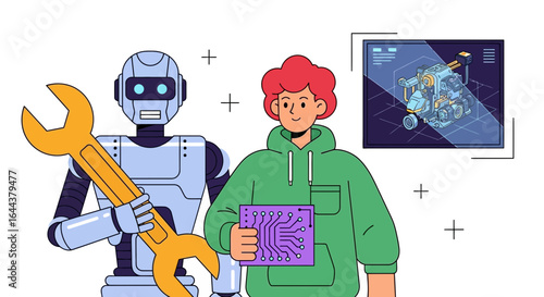 Human and robot collaboration engineering futuristic technologies working together