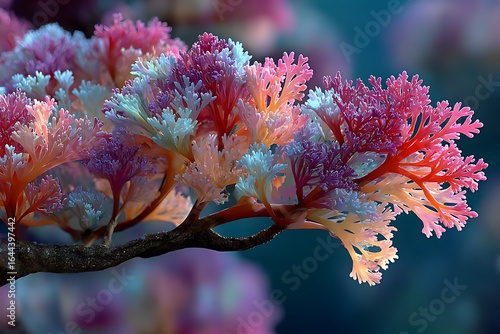 Colorful underwater coral reef close up view pictures