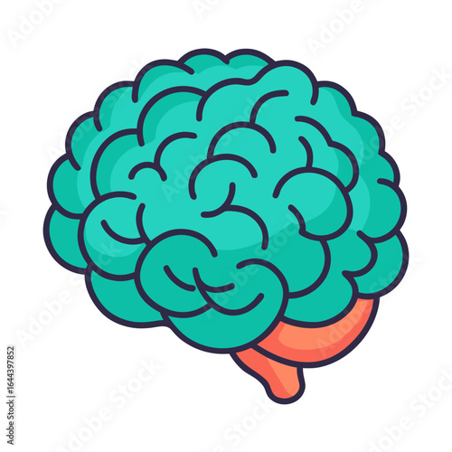 human brain vector illustration