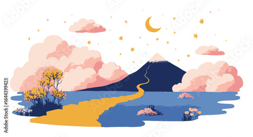 Cute Cartoon Penguin, Deer, and Christmas Tree for Festive Celebration Design