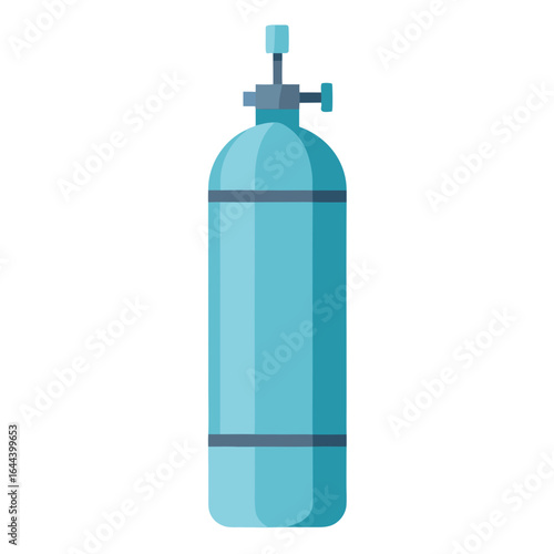 green oxygen slender isolated