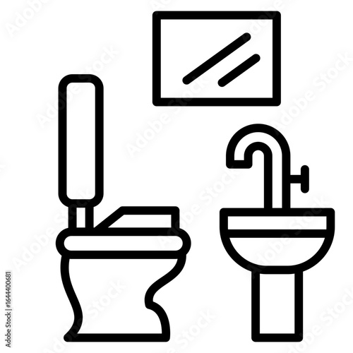 Restroom Location Sign