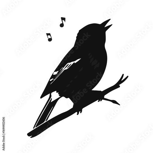 Sparrow Song Wildlife Illustration