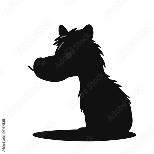 Black Snorkeling Animal