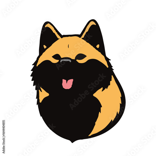 Black Shiba-Inu Illustration