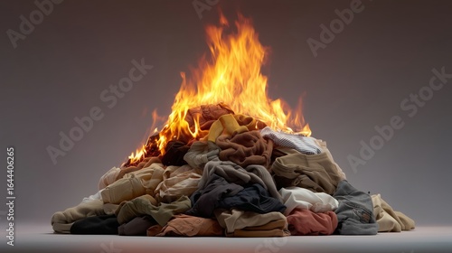 Burning Pile of Clothes