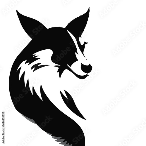 Black Saluki Illustration