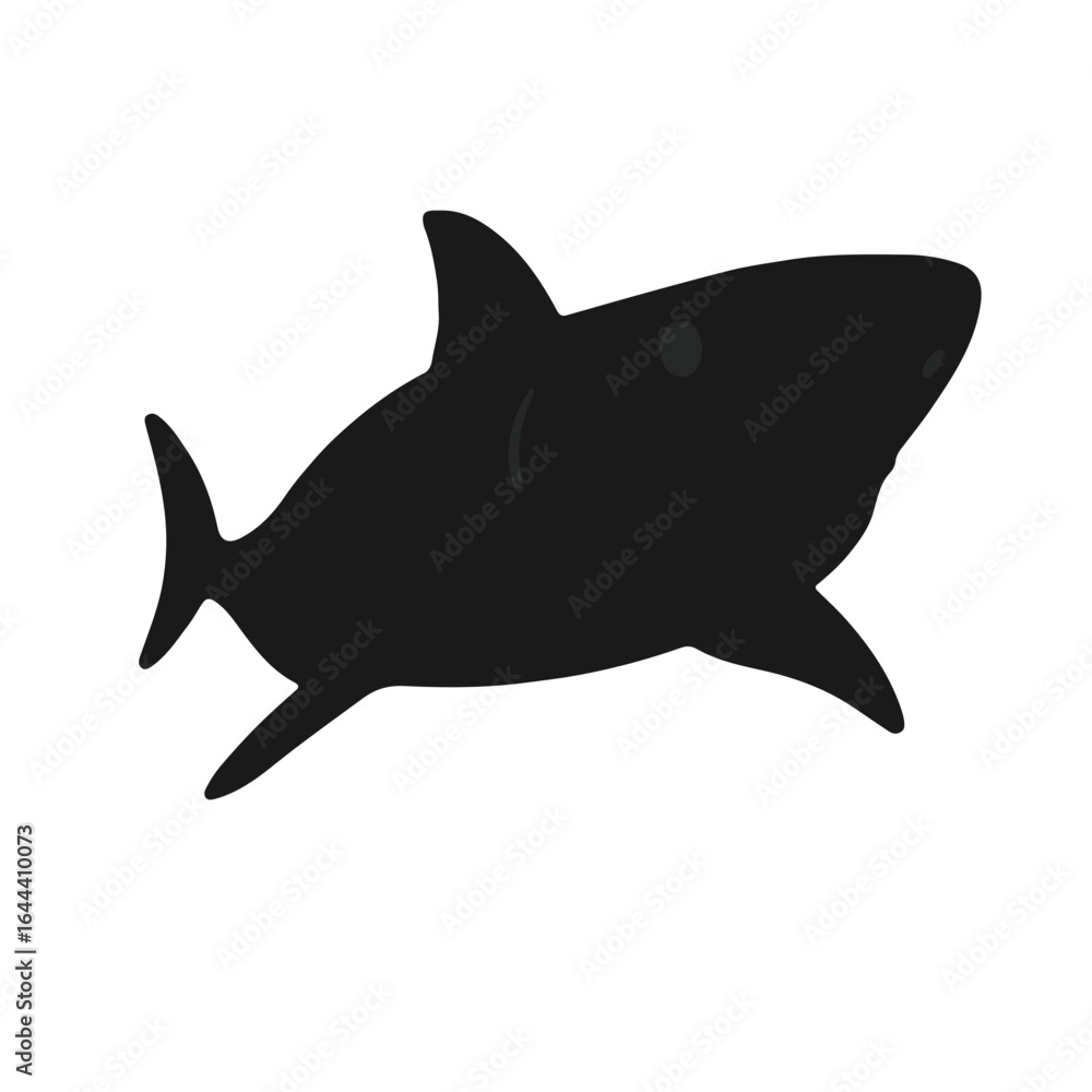 Fototapeta premium Black Shark Emblem