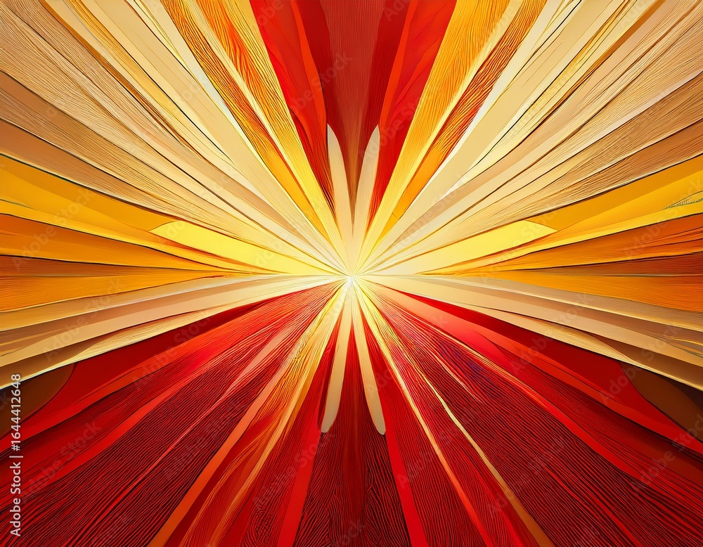 Obraz premium yellow red and beige colour burst generative ai composite