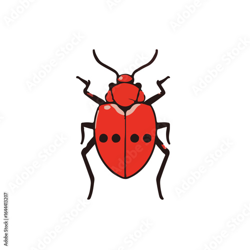 Red Aphids on Animal Symbol