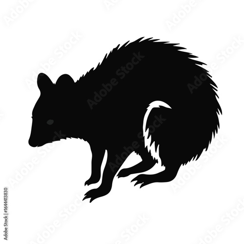 Black Quokka Illustration