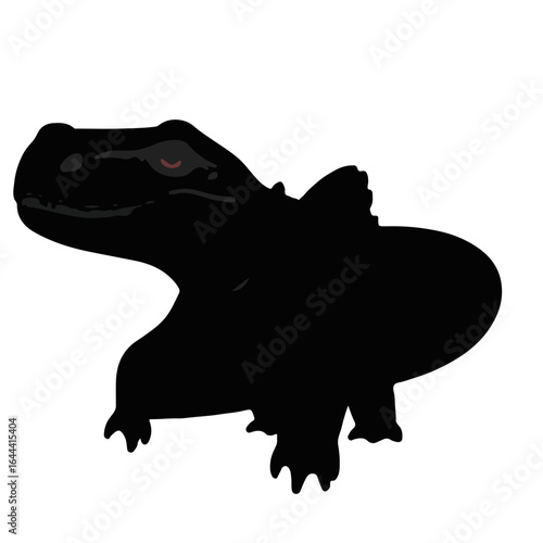 Black Plesiosaur Illustration