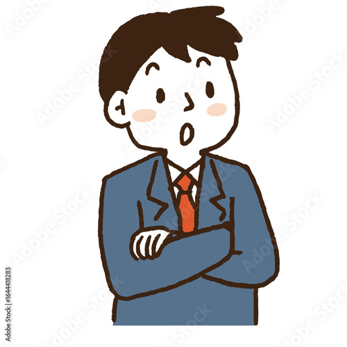 制服を着た学生表情