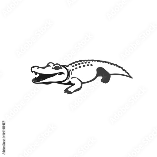 Nile Crocodile Illustration