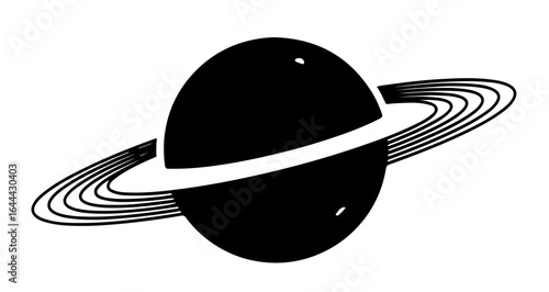 Object saturn planet vector illustration space astronomy galaxy cosmic celestial body astrology outer space icon graphic design vector