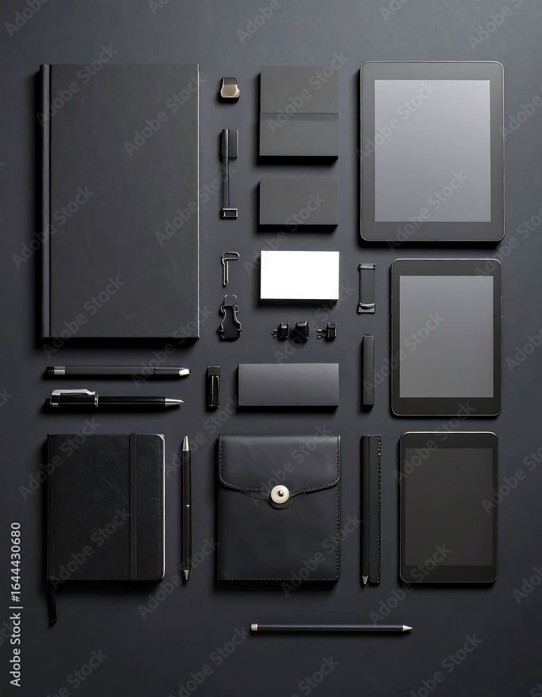 Obraz premium Dark corporate supplies