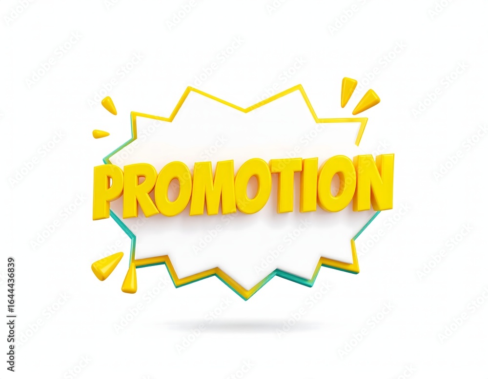 Fototapeta premium Bright and Eye-Catching Promotion Banner with Yellow and Blue Elements