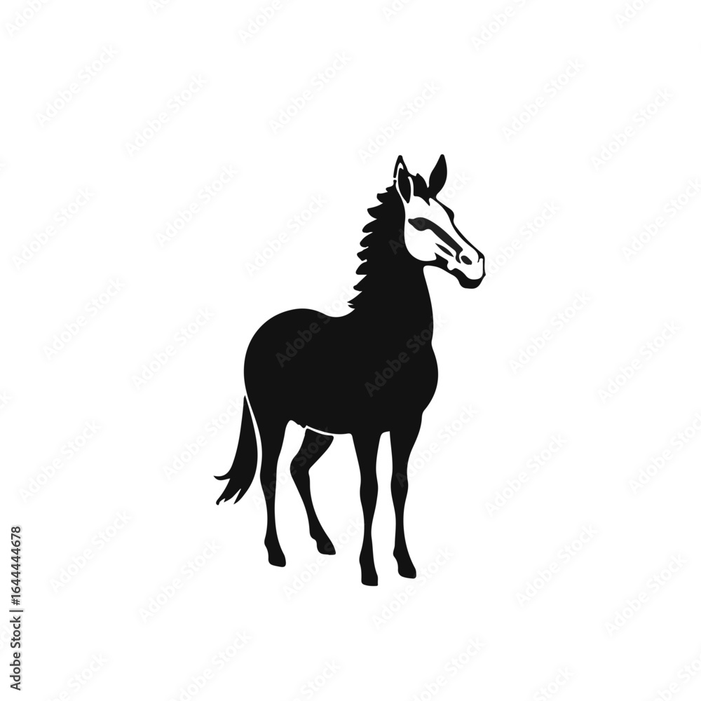 Fototapeta premium Black Zorse Symbology