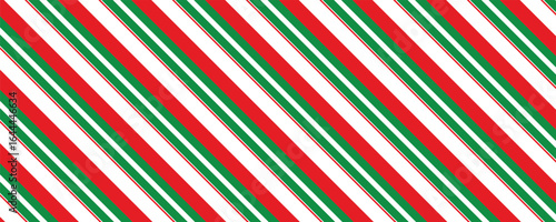 red, white. green stripe. Pattern of stripes seamless design pattern candy cane, for fabric. Vertical stripe abstract background