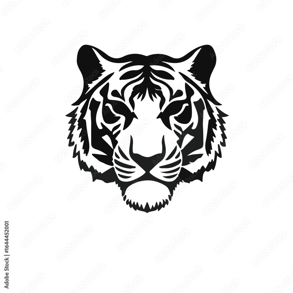 Obraz premium Black and White Tiger