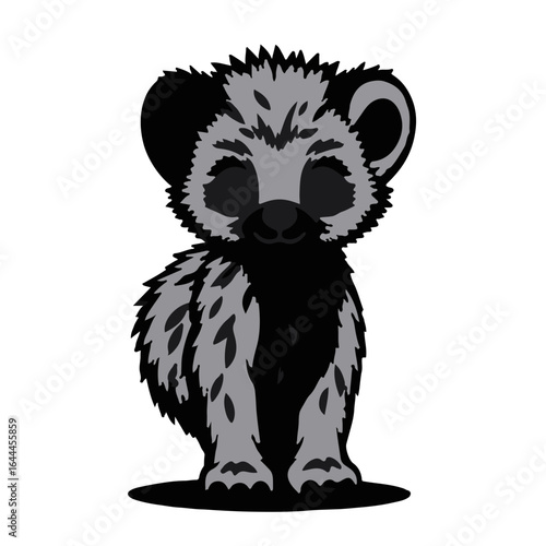 Black Bush Baby Illustration