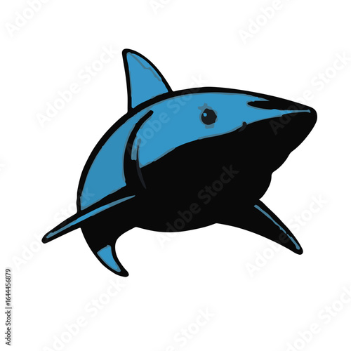 Blue Shark Illustration