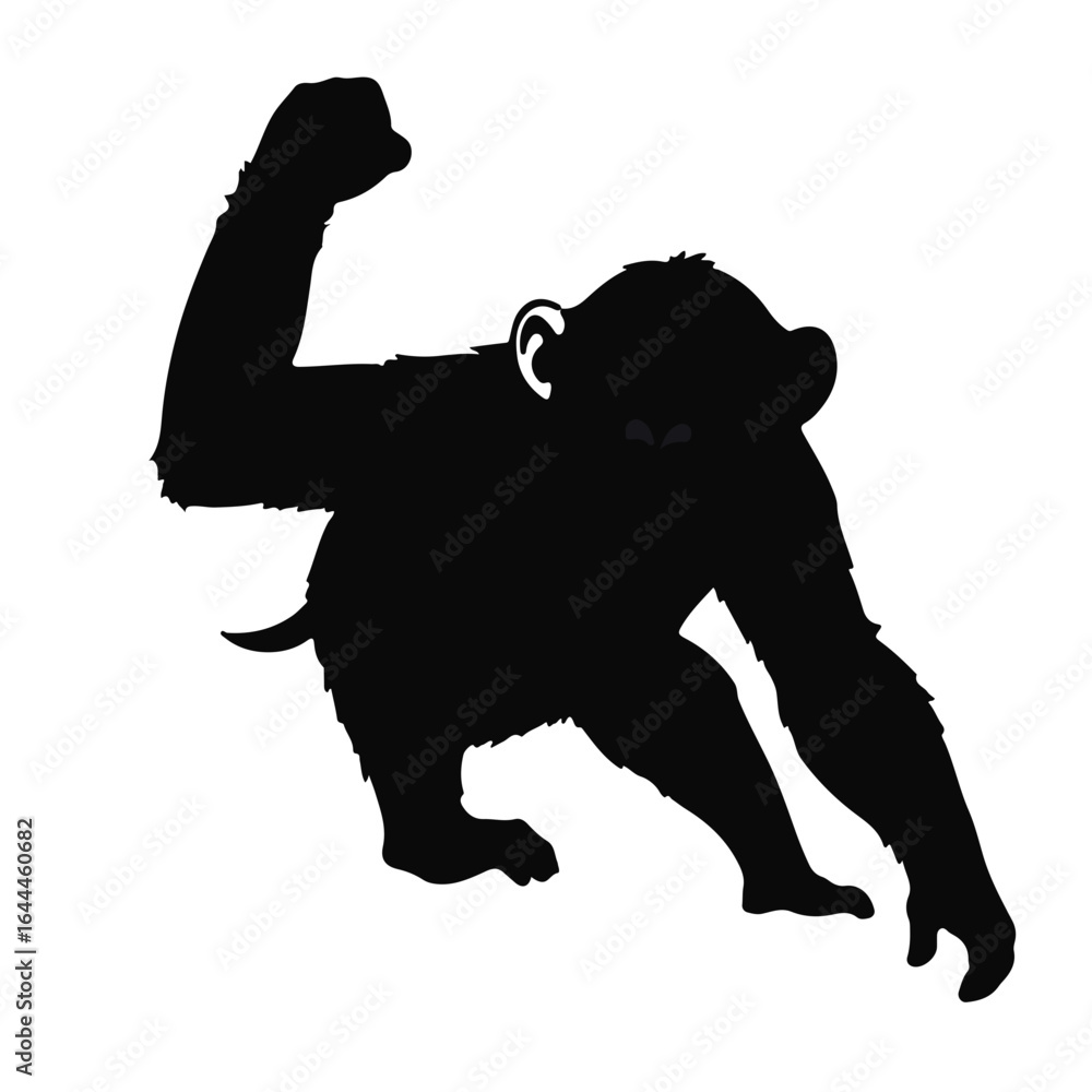 Fototapeta Black-Chimpanzee-Icon