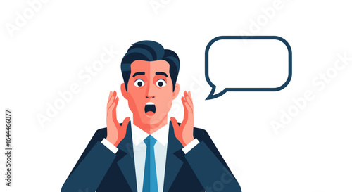Surprised Businessman Cartoon