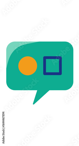 Colorful Speech Bubble Icon