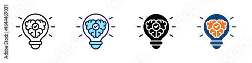 Thought Leadership All In One Icon Multi Styles Vector Set