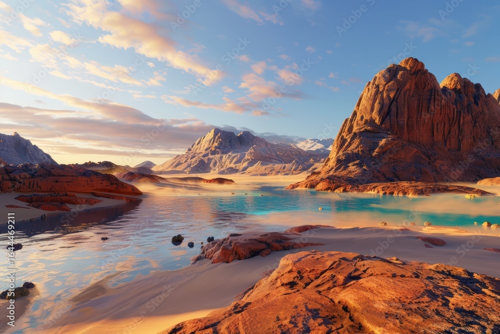 Obraz premium A scenic view of a coastline with cliffs, waves, and tall grass under a cloudy sky on a windy day