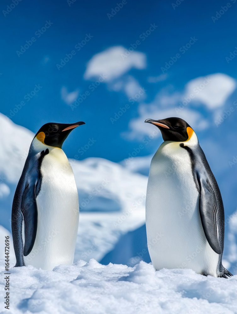 Fototapeta premium Emperor Penguins in Antarctica