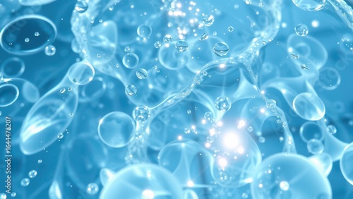 Wallpaper Mural Vibrant Blue Water Surface with Sunlight Ripples
 Torontodigital.ca