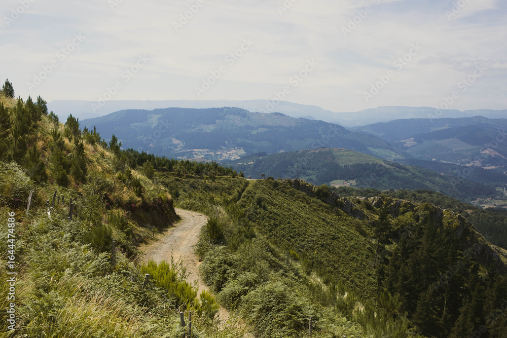 Fototapeta premium Rural Mountain Road in Spain 